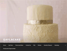 Tablet Screenshot of gaylacake.com